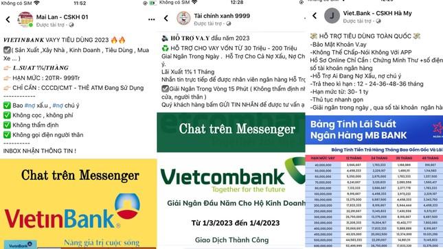 Nở rộ trò lừa đảo mạo danh ngân hàng, cho vay lãi suất thấp - Ảnh 1.