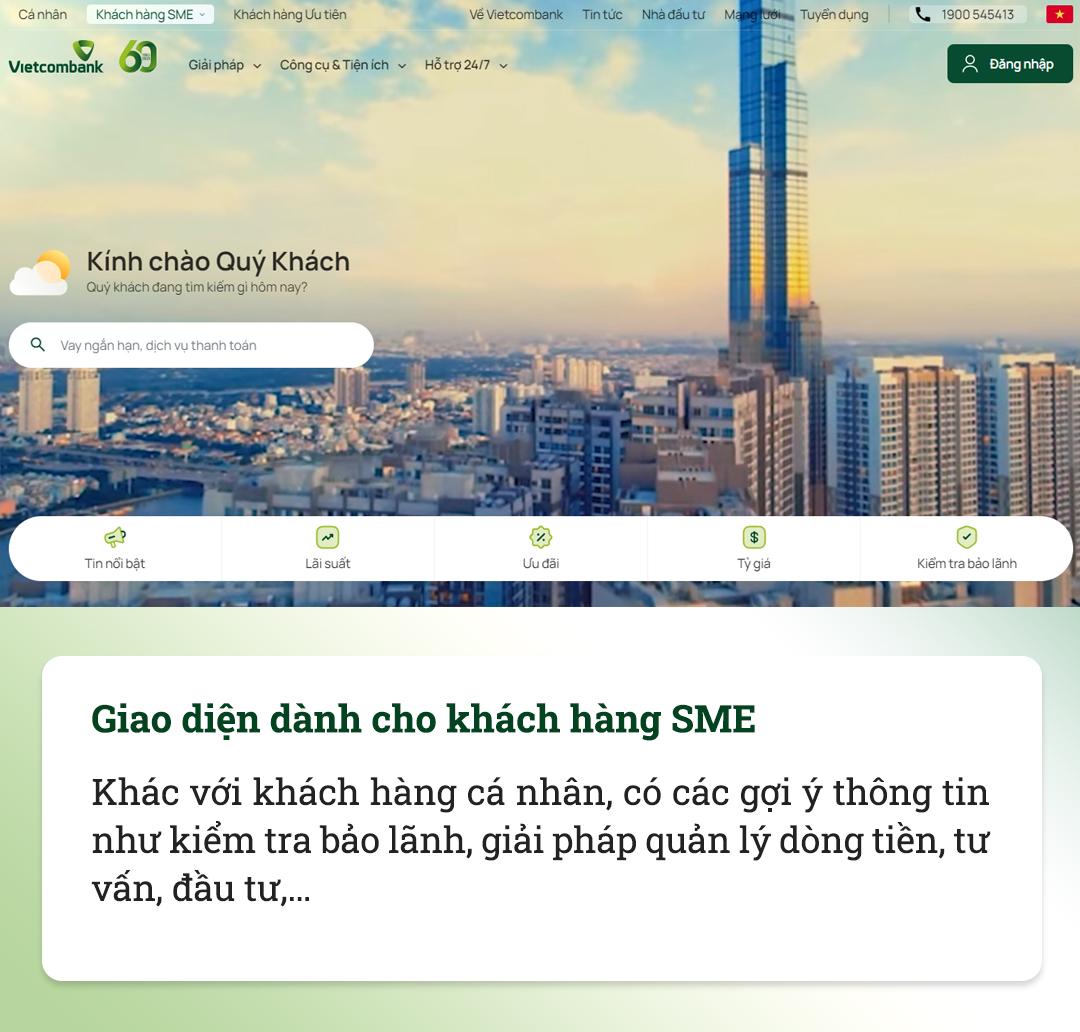 Vietcombank ra mắt website hoàn toàn mới: Hiện đại, thông minh và thân thiện với người dùng - Ảnh 3.