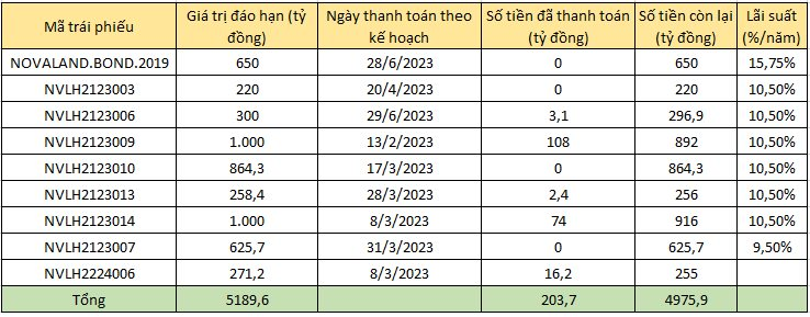 Novaland chậm trả gần 6.000 tỷ đồng gốc và lãi trái phiếu trong nửa đầu năm - Ảnh 2.