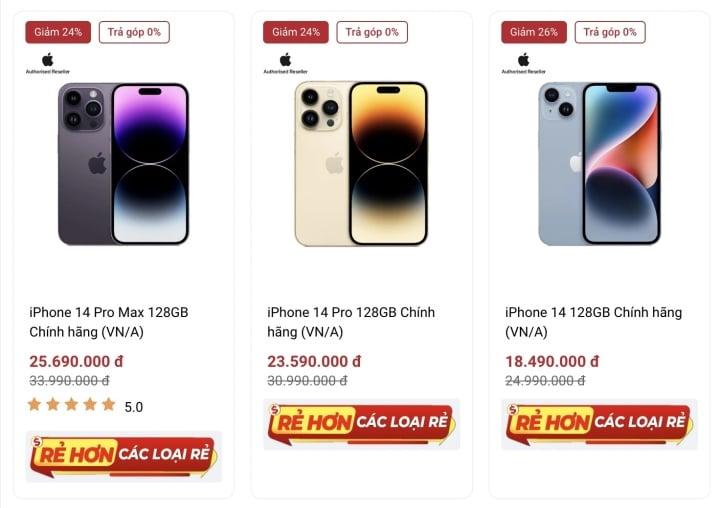 Trước giờ iPhone 15 ra mắt, loạt iPhone đời cũ đua nhau giảm giá - Ảnh 1.