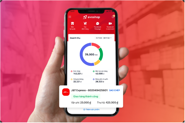 J&T Express hợp tác cùng evoshop hỗ trợ hiệu quả cho các shop trực tuyến - Ảnh 1.