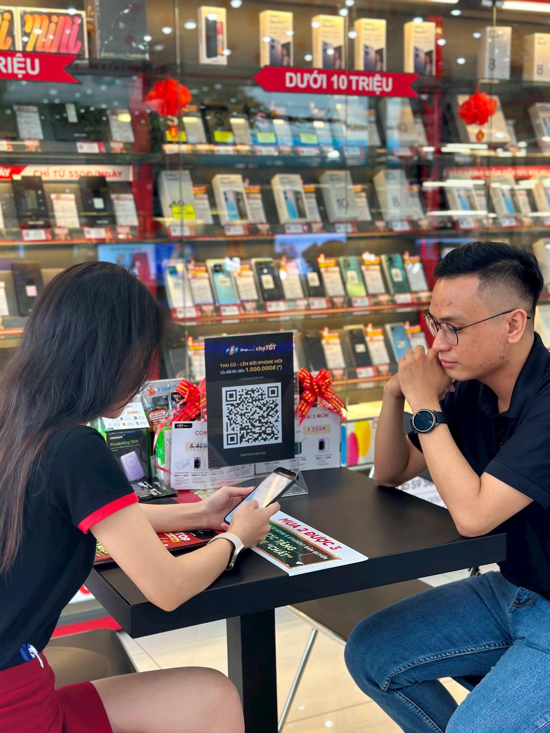 FPT Shop bắt tay Chợ Tốt ‘Thu cũ đổi mới’ smartphone, thu mua lên đến 75% giá trị hiện tại chỉ trong 15 phút - Ảnh 2.