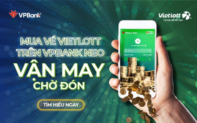 Vietlott trả thưởng hơn 8,5 tỷ đồng cho vé số mua bằng tài khoản VPBank