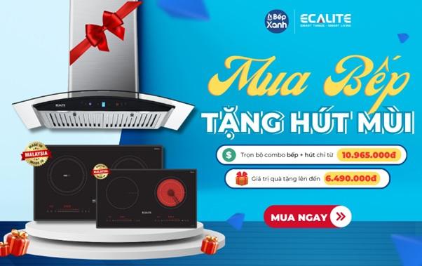 Ưu đãi “Mua bếp tặng hút” cùng nhiều phần quà hấp dẫn