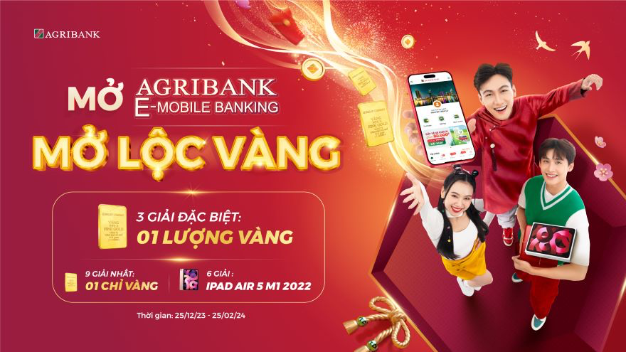 Đăng ký Agribank E-Mobile rinh “lộc vàng” 9999 và combo giảm giá 50% - Ảnh 1