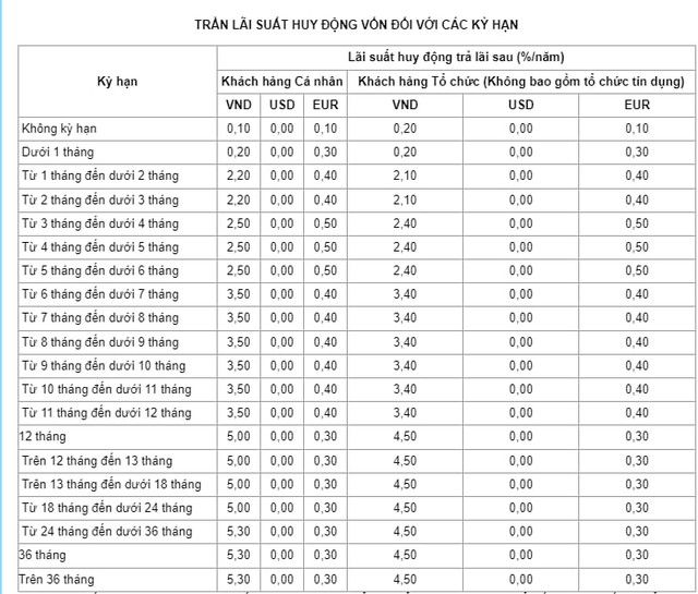 Một ngân hàng Big4 tiếp tục giảm lãi suất huy động từ ngày 27/12, gửi dưới 1 năm chỉ còn 3,5% - Ảnh 1.