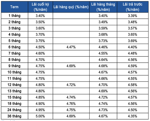 Lãi suất ngân hàng Sacombank mới nhất tháng 1/2023: Gửi trực tuyến 36 tháng hưởng lãi suất cao nhất - Ảnh 2.