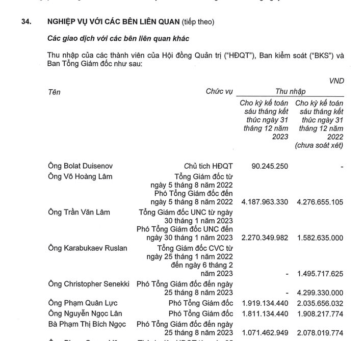Phần thưởng cho “người ở lại” tại Coteccons: CEO Võ Hoàng Lâm có thu nhập 700 triệu đồng/tháng, gấp 46,5 lần Chủ tịch - Ảnh 2.
