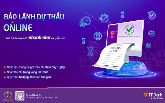 Bảo lãnh dự thầu online siêu tốc dành cho khách hàng doanh nghiệp