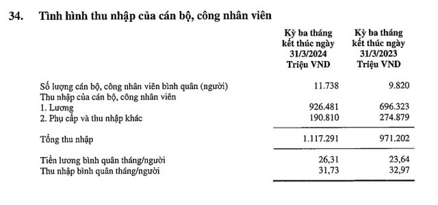 Hơn 11 nghìn nhân viên VIB có thu nhập bình quân gần 95 triệu đồng/người trong quý 1 - Ảnh 2.