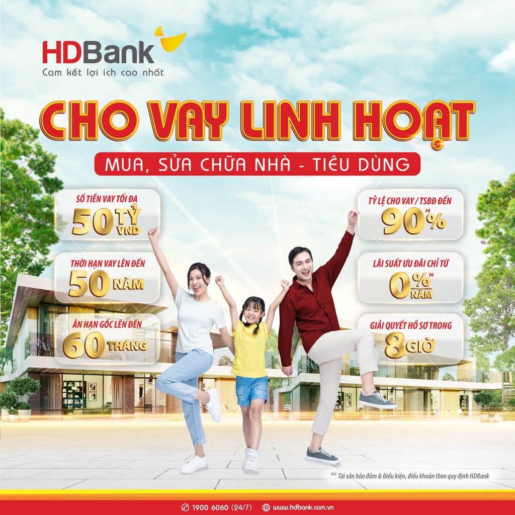 Ân hạn vốn gốc tới 5 năm, HDBank “giải nhiệt” cho người mua bất động sản