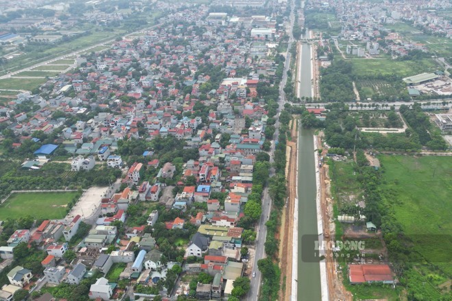 Nhiều huyện vùng ven Hà Nội đấu giá đất thắng lớn trong năm 2024. Ảnh: Tùng Giang