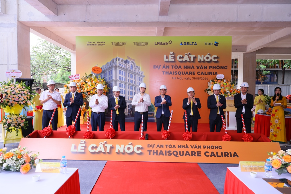 Lễ cất nóc dự án Tòa nhà Văn phòng Thaisquare Caliria