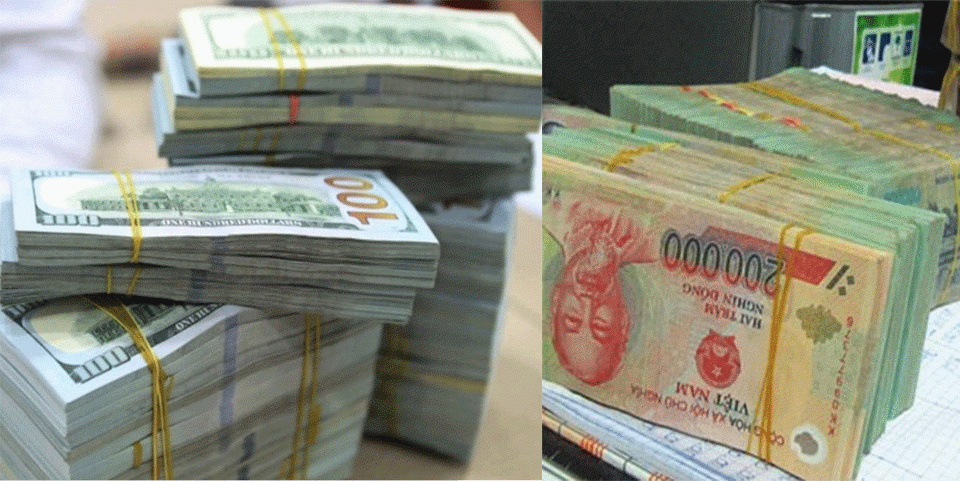 Tỷ giá USD lao dốc trên thị trường. Ảnh minh họa.