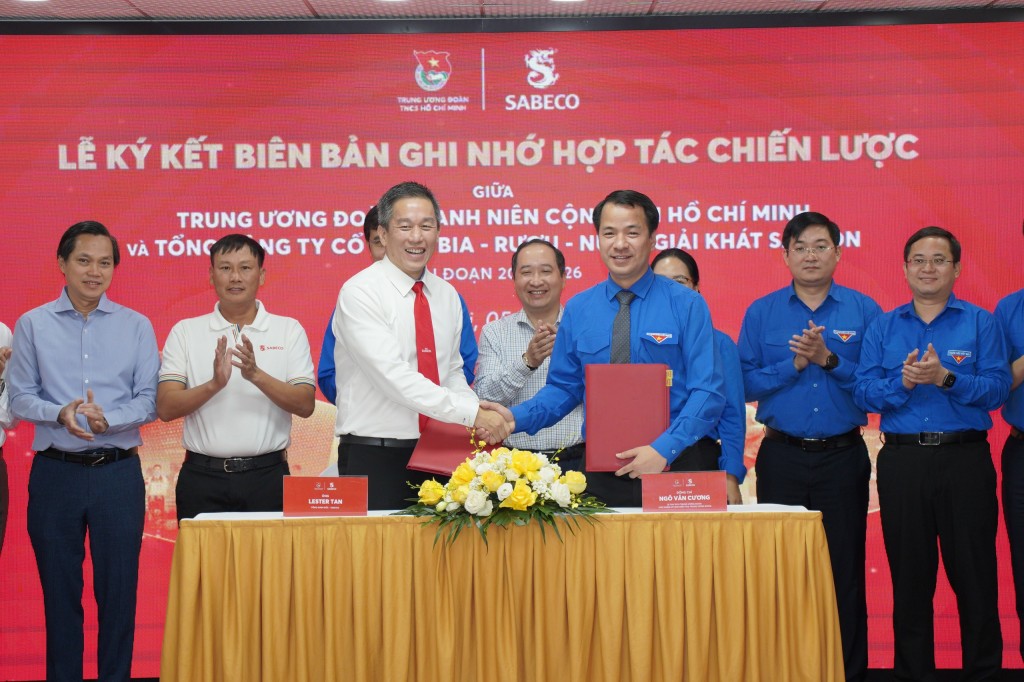 Trung ương Đoàn và SABECO cùng tiếp nối thành công trong giai đoạn 2024 - 2026