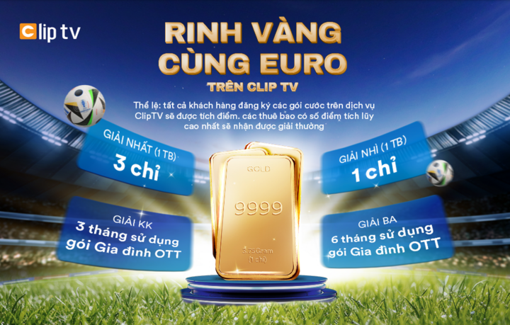 Nhận thưởng liền tay, rinh vàng cùng Euro trên ClipTV - Ảnh 2