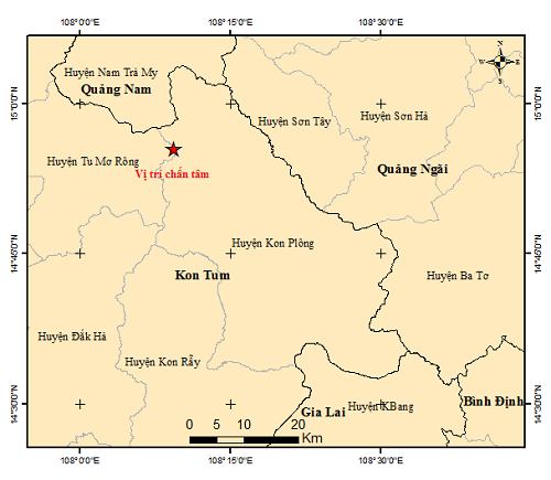 Kon Tum lập kỷ lục khi xảy ra 18 trận động đất chỉ trong sáng 29/7 - Ảnh 1