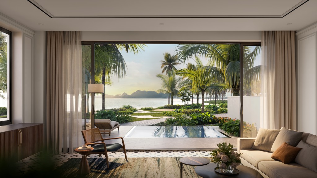 Ảnh phối cảnh của Lagoon Residences với tầm nhìn ngoạn mục ra vịnh di sản cùng bộ chính sách bán hàng ưu việt dành cho nhà đầu tư