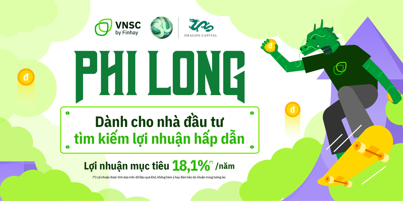 Linh vật Phi Long là sự kết hợp giữa Dragon Capital và VNSC by Finhay mang đến lựa chọn đầu tư với lợi nhuận hấp dẫn