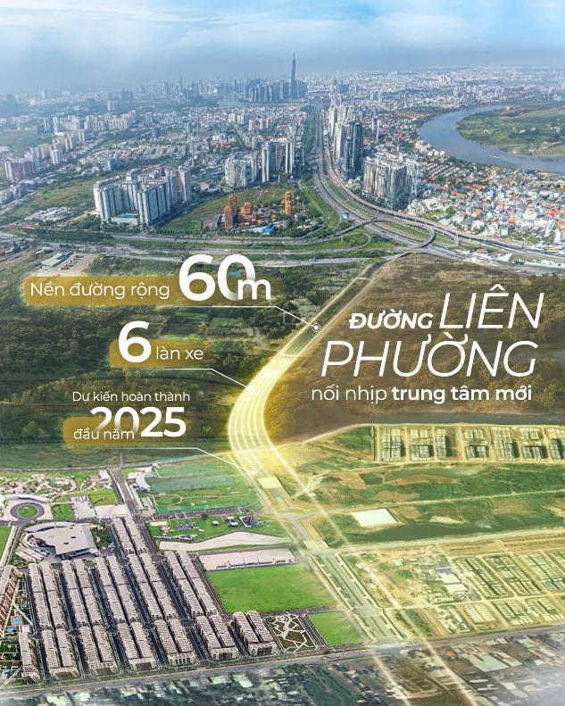 Tuyến đường Liên Phường khởi công ngày 10/10, khi hoàn thiện sẽ giúp người dân dễ dàng di chuyển từ khu vực quận 9 (cũ) vào trung tâm TP Hồ Chí Minh, giải tỏa áp lực cho cao tốc TP Hồ Chí Minh - Long Thành - Dầu Giây và nút giao An Phú.