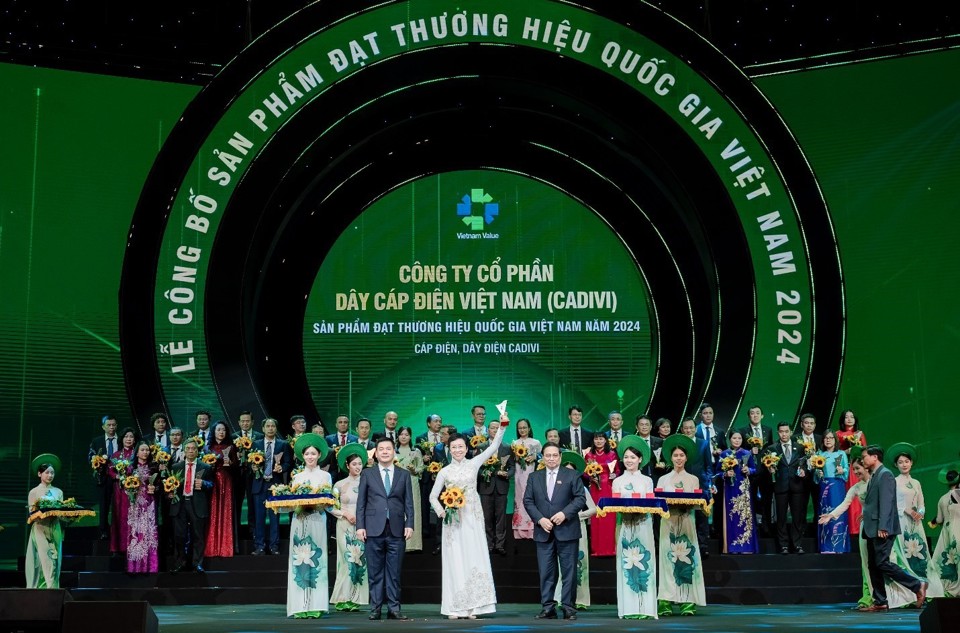 CADIVI là một trong số ít các doanh nghiệp 9 lần được vinh danh tại 9 kỳ bình xét Thương hiệu quốc gia.