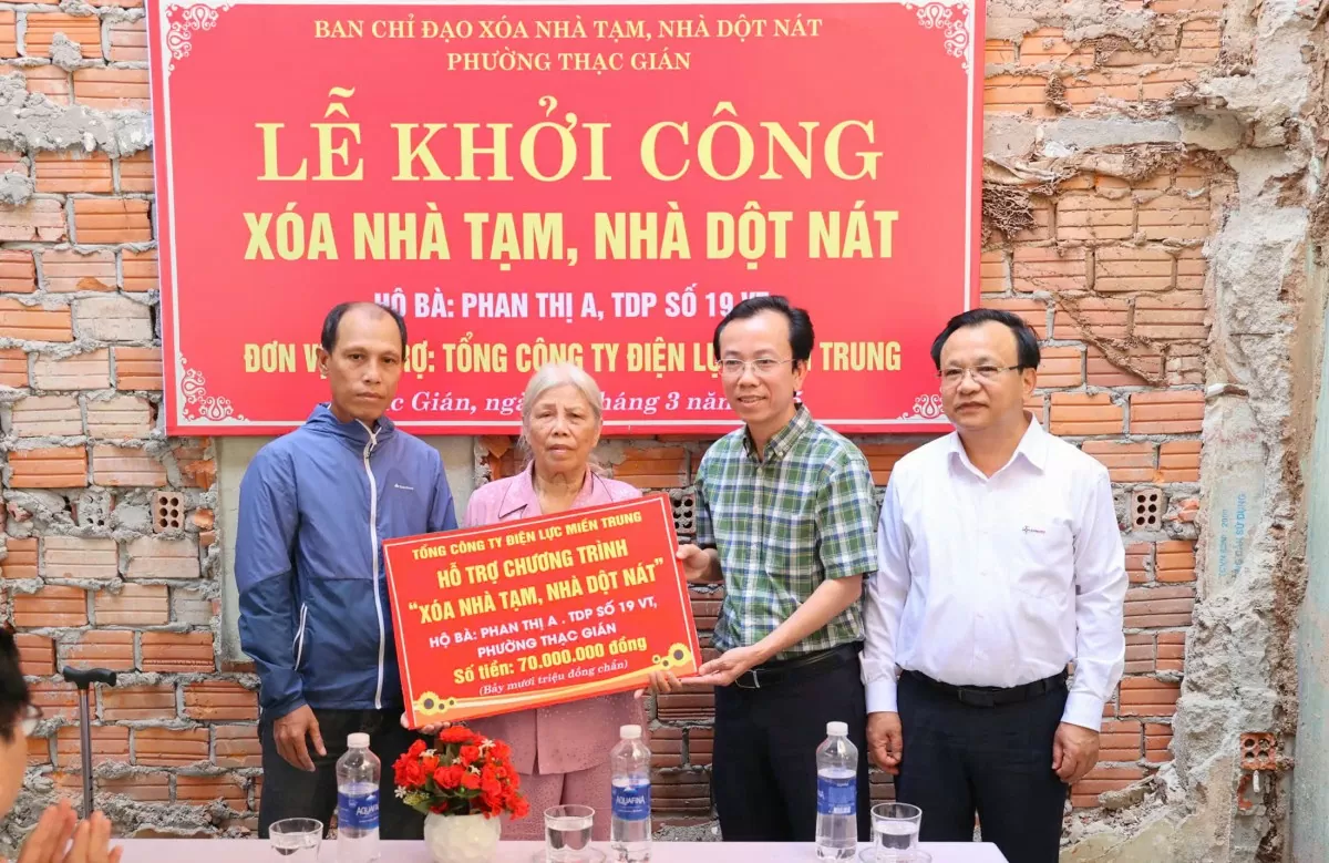 EVNCPC đã dành nguồn lực hàng trăm tỷ đồng để chung tay xóa nhà tạm, nhà dột nát cho các hộ nghèo