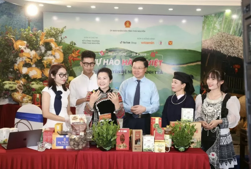 Thái Nguyên tăng cường quảng bá nông sản địa phương ra thị trường (Ảnh: Thiên Kim)