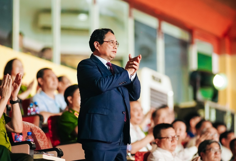 Thủ tướng Phạm Minh Chính dự lễ khai mạc Giải bóng đá Công an, Cảnh sát các nước ASEAN mở rộng 2025