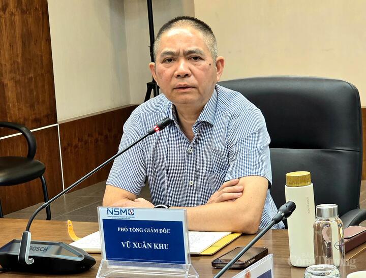 Phó Tổng giám đốc NSMO Vũ Xuân Khu chỉ đạo cuộc họp