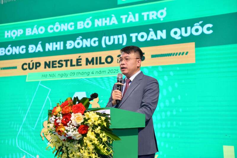 Ông Nguyễn Phan Khuê, Tổng biên tập Báo Thiếu Niên Tiền Phong & Nhi Đồng, Trưởng Ban tổ chức Giải Bóng đá Nhi đồng (U11) Toàn quốc - Cúp Nestlé MILO 2025.