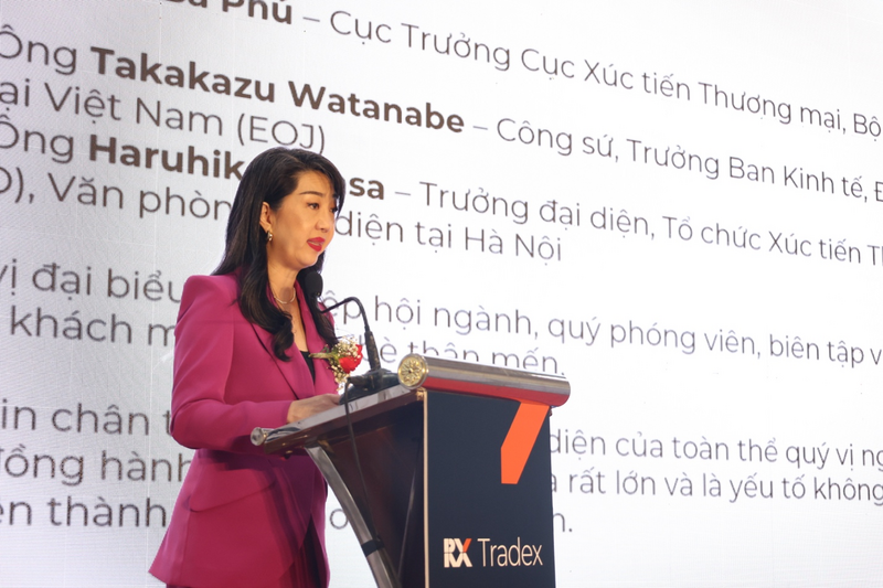 Bà Varaporn Dhamcharee, Tổng Giám đốc RX Tradex Thái Lan và Việt Nam. Ảnh: Đỗ Nga