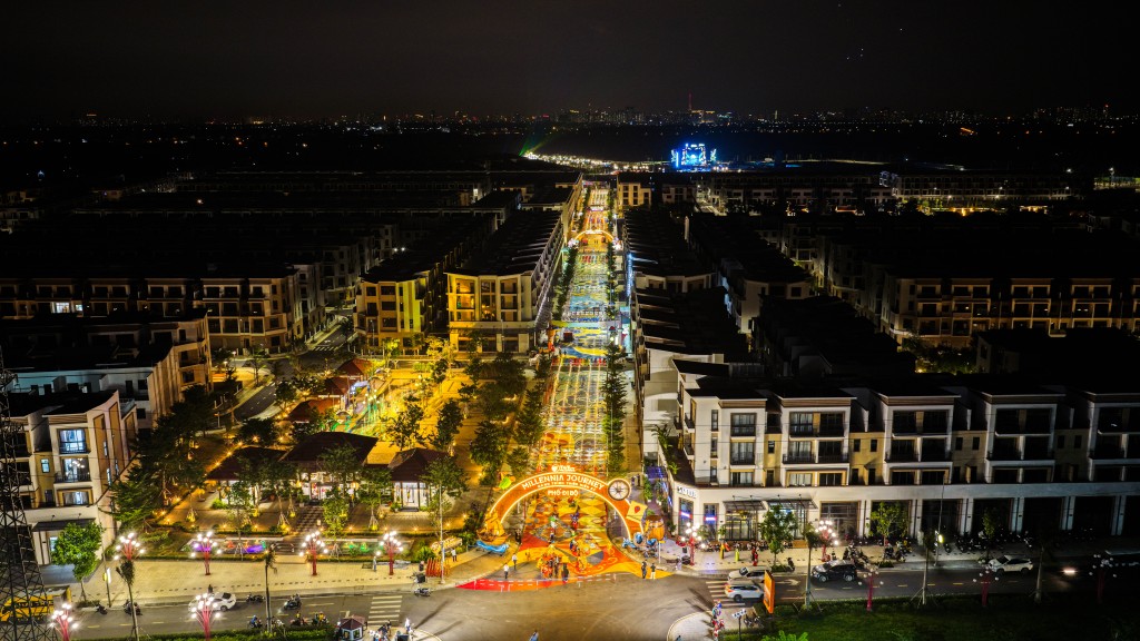 Khai trương tuyến phố đi bộ tại đại đô thị T&T City Millennia (xã Cần Giuộc, tỉnh Tây Ninh)