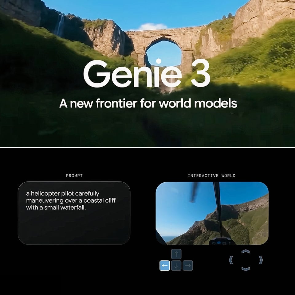 Google DeepMind vừa giới thiệu Genie 3, phiên bản mới nhất của mô hình AI tạo
