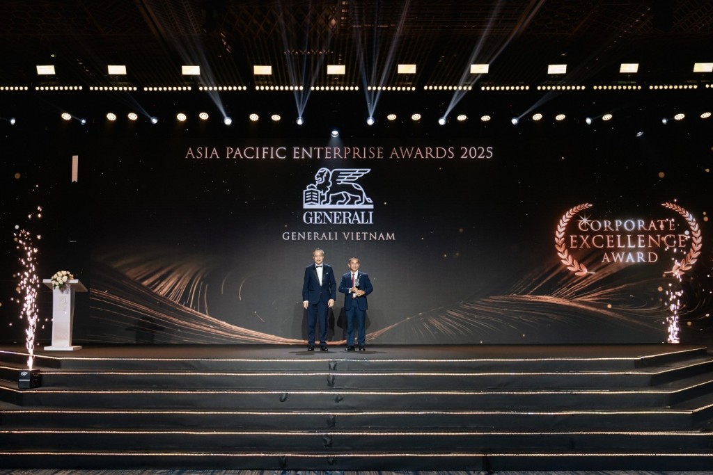 Generali Việt Nam được vinh danh ở hạng mục Doanh nghiệp Xuất sắc Châu Á (Corporate Excellence)