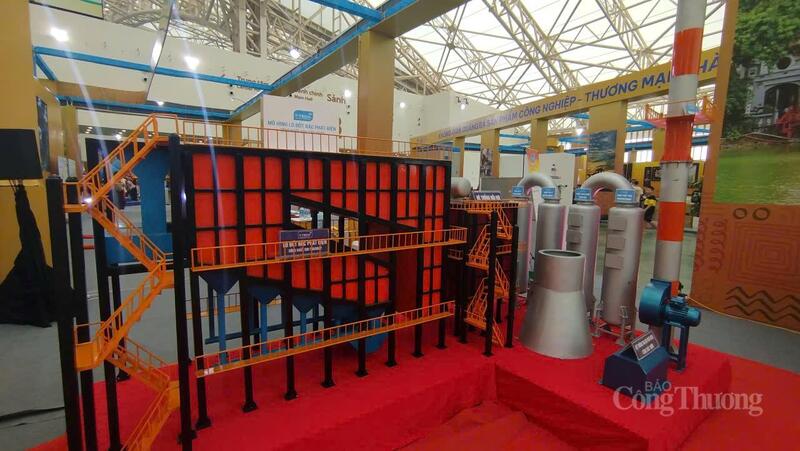 Mô phỏng lò đốt rác thải sinh hoạt của T-Tech Việt Nam. Ảnh: Văn Thi