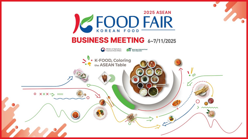 Sự kiện 2025 ASEAN K-Food Fair B2B được kỳ vọng không chỉ là một hội chợ thương mại mà còn là nền tảng chiến lược giúp củng cố vị thế của thực phẩm Hàn Quốc tại thị trường Đông Nam Á