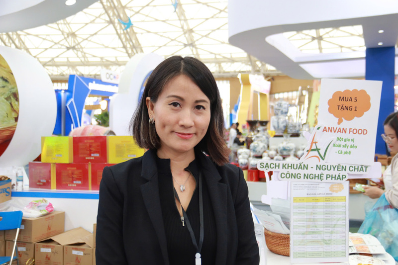 Bà Đỗ Thị Thu Vân, đại diện thương hiệu An Van Food. (Ảnh: PV)