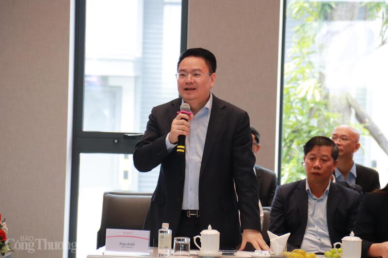 Ông Lê Độ - Phó Tổng giám đốc Tập đoàn Thành Công kiêm Tổng Giám đốc Công ty Cổ phần Khu công nghiệp tổ hợp công nghệ Thành Công Việt Hưng. Ảnh: Thanh Tuấn.