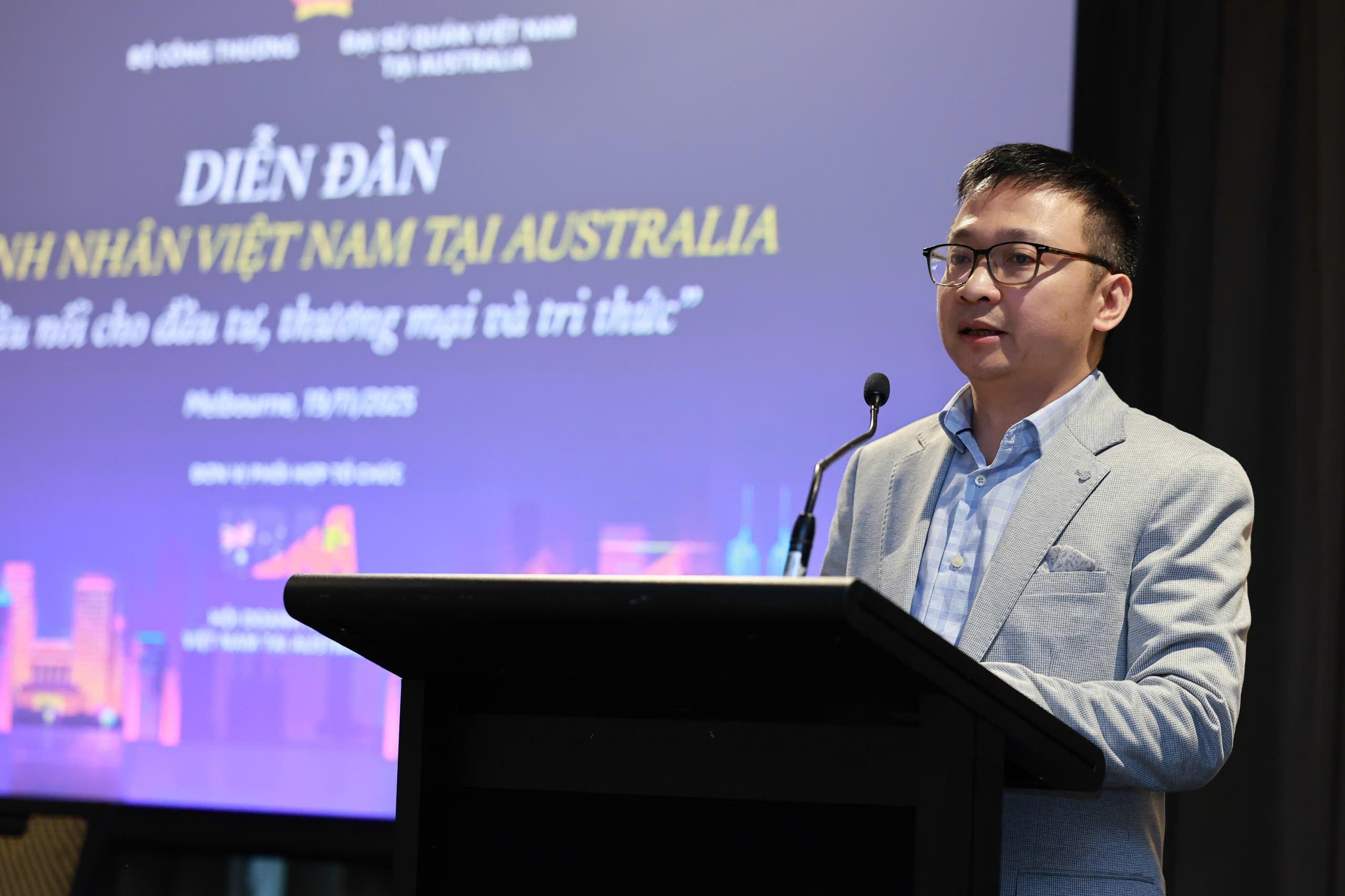 Ông Đỗ Gia Thắng, Chủ nhiệm Câu lạc bộ Doanh nhân trẻ Melbourne. Ảnh Nguyên Minh