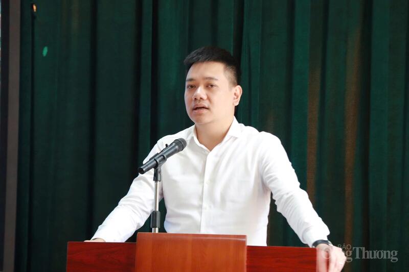 TS. Lâm Tuấn Hưng, Trung tâm Đào tạo, Bồi dưỡng Công Thương phát biểu tại toạ đàm. Ảnh: Thanh Tuấn