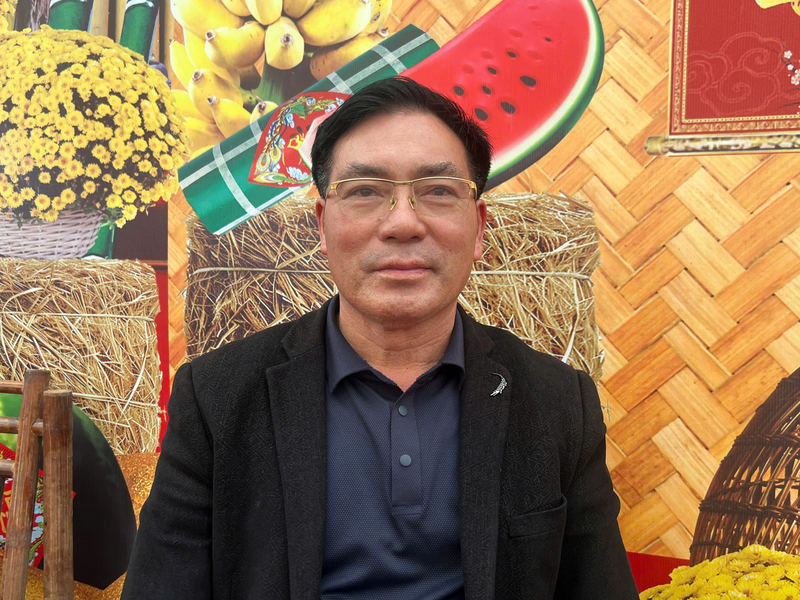 Ông Lê Mạnh Quy - Giám đốc Công ty TNHH Thương mại Dịch vụ và Xuất nhập khẩu Quy Hoa. Ảnh: Thanh Thảo