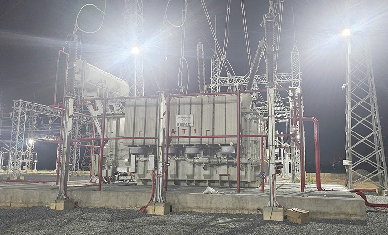 Máy biến áp thứ 2 (AT1) Trạm biến áp 220kV Nam Cấm