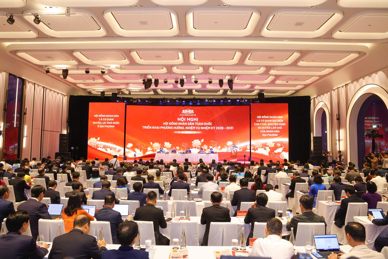 Hội nghị nhằm đánh giá hoạt động của HĐND các tỉnh, thành phố nhiệm kỳ 2021-2026; tình hình tổ chức và hoạt động những tháng đầu nhiệm kỳ 2026-2031; tăng cường sự chỉ đạo và trách nhiệm của Ủy ban Thường vụ Quốc hội trong công tác giám sát, hướng dẫn đối với hoạt động của HĐND. Ảnh: Văn Quốc