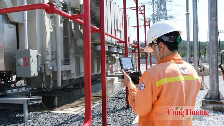 Công tác soi phát nhiệt kịp thời xử lý các khiếm khuyết tại TBA 500kV Vĩnh Yên