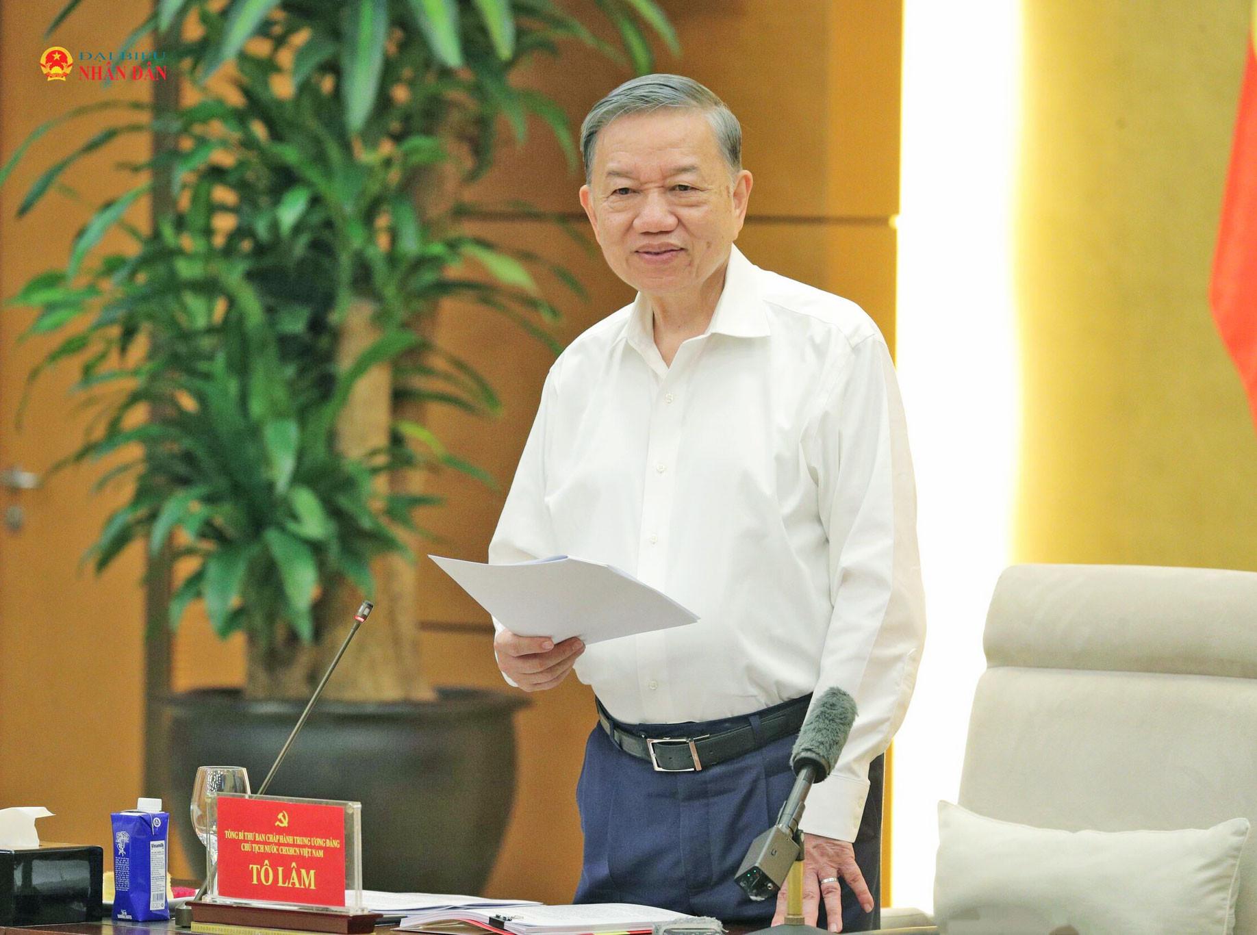 Tổng Bí thư, Chủ tịch nước Tô Lâm phát biểu chỉ đạo tại hội nghị.