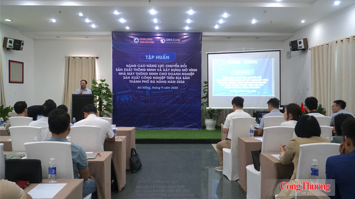 Tập huấn nâng cao năng lực chuyển đổi sản xuất thông minh và xây dựng mô hình nhà máy thông minh năm 2026 cho các doanh nghiệp sản xuất công nghiệp TP. Đà Nẵng.