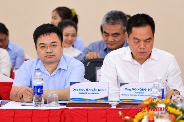 Tổng Biên tập Báo Công Thương Nguyễn Văn Minh tham dự hội nghị.